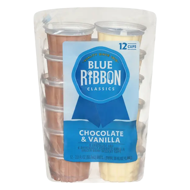 Classics Chocolate & Vanilla Ice Cream Cups - 12 ct