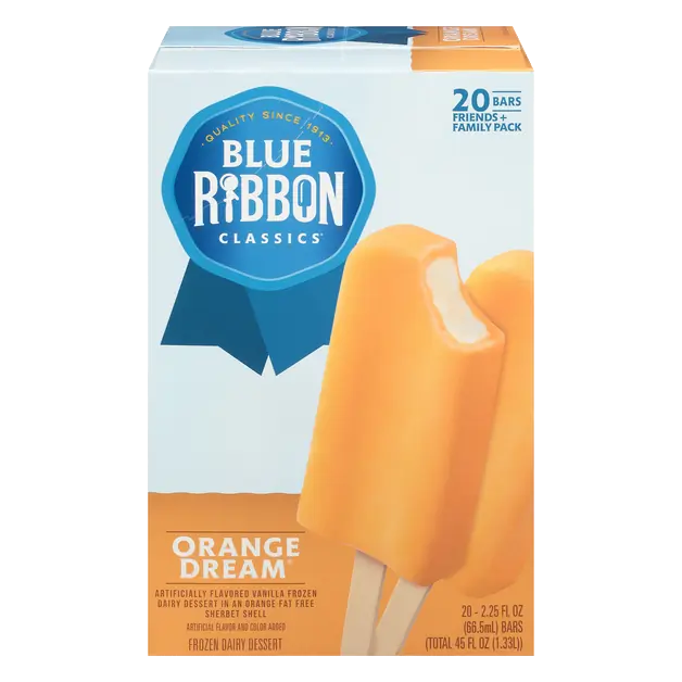 Classics Orange Dream Frozen Dairy Dessert Bars - 20 ct