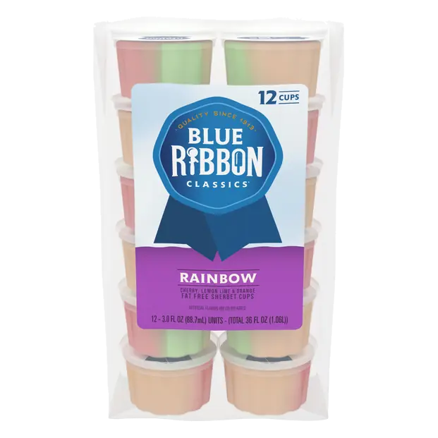 Classics Rainbow Sherbet Cups - 12 ct