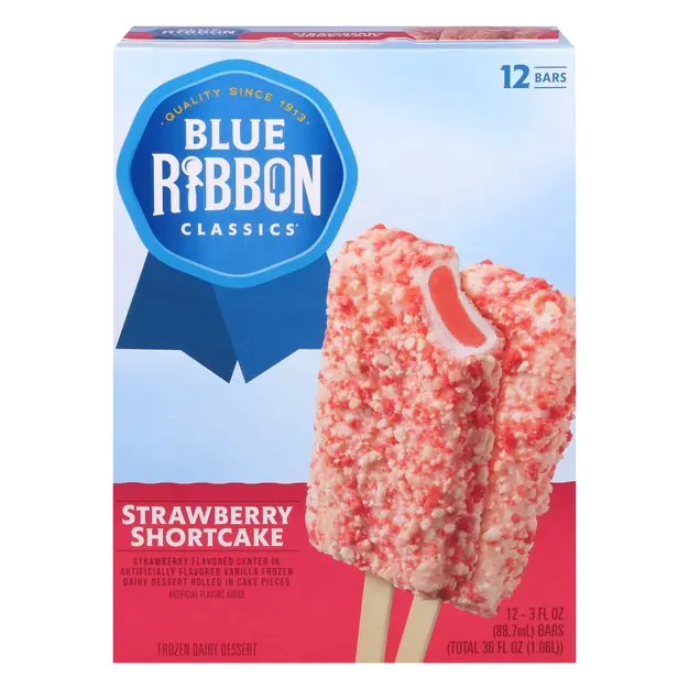Classics Strawberry Shortcake Frozen Dairy Dessert Bars - 12ct