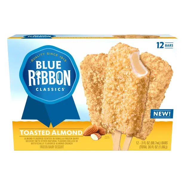 Classics Toasted Almond Frozen Dairy Dessert Bars - 12 ct