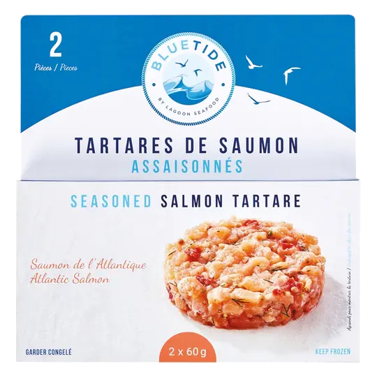 Frozen Salmon Tartar Seasoned 120 g