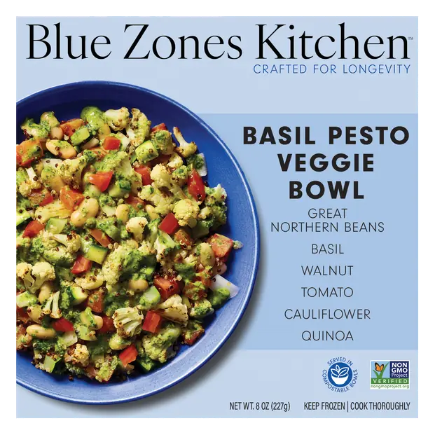 Kitchen Basil Pesto Veggie Bowl Frozen