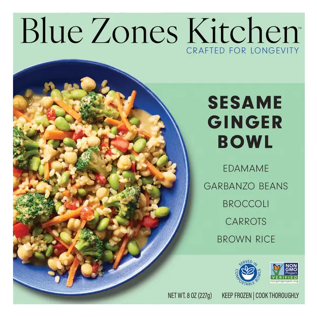 Kitchen Sesame Ginger Bowl Frozen Meal