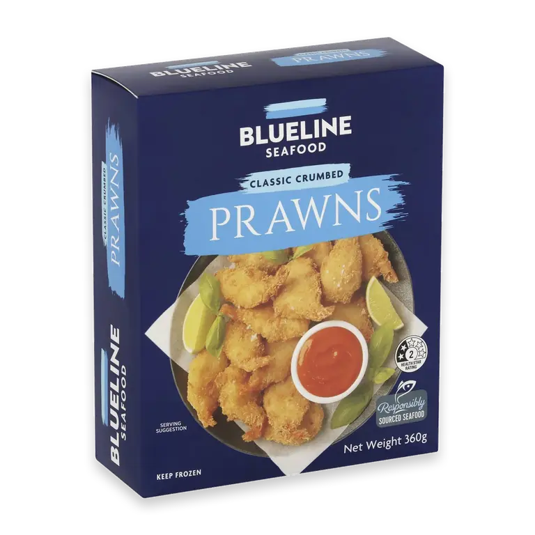 Classic Crumbed Prawns