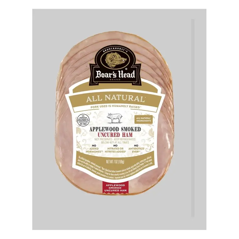 Boar's Head All Natural Sliced Applewood Ham, 7oz