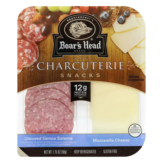 Charcuterie Uncured Genoa Salame/Mozzarella Cheese Snacks