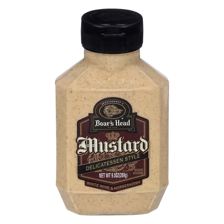 Delicatessen Style White Wine & Horseradish Mustard