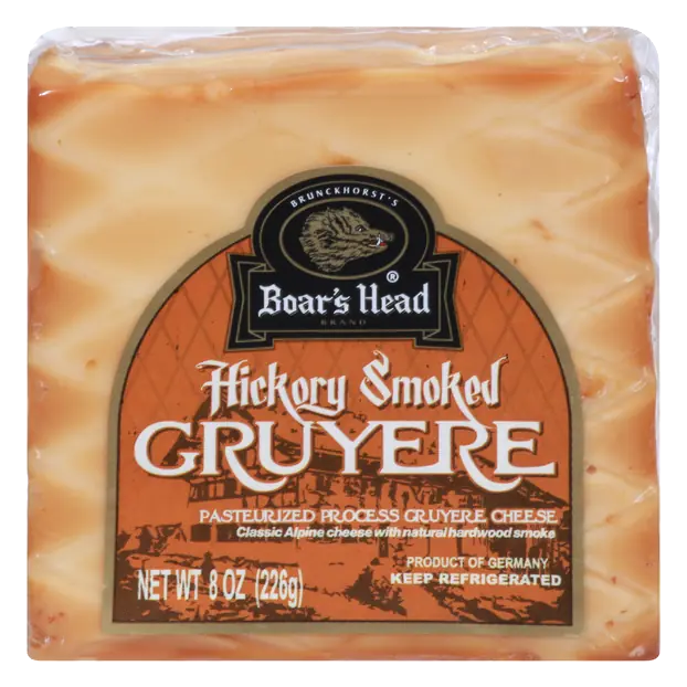 Imported Hickory Smoked Gruyere Cheese Block