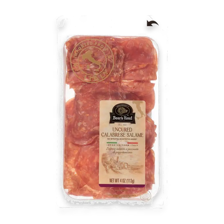 Imported Uncured Calabrese Salame 4 oz