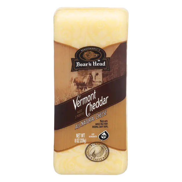 Natural Aged Vermont White Cheddar Cheese Block