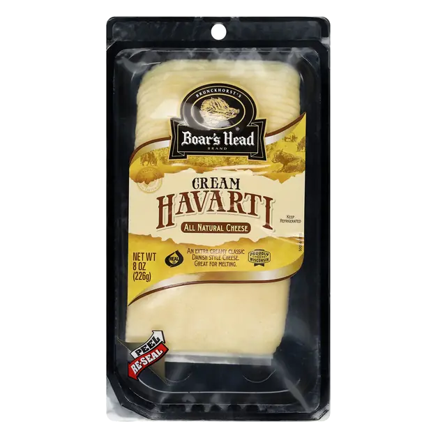 Natural Cream Havarti Cheese Slices