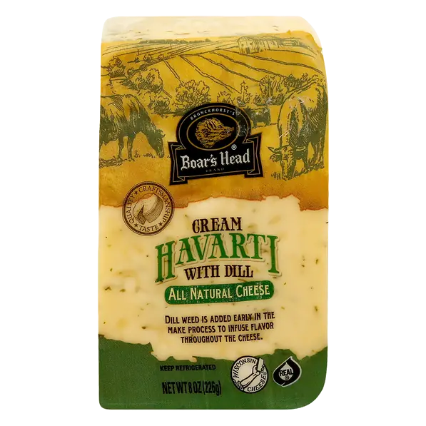 Natural Cream Havarti with Dill Cheese Block