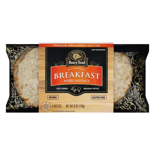 Natural Pork Breakfast Sausage Patties - 4 ct