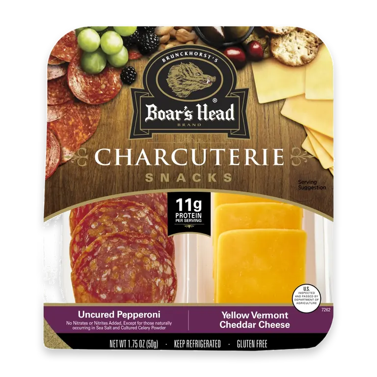 Uncured Pepperoni & Vermont Cheddar Cheese Charcuterie