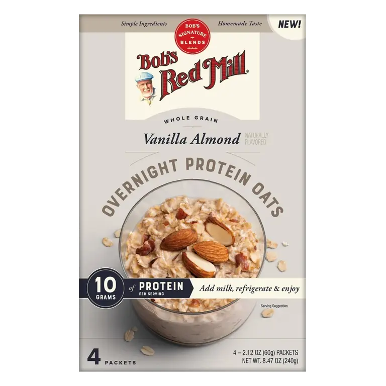 Bob's Red Mill Vanilla Almond Overnight Protein Oats, 8.47oz
