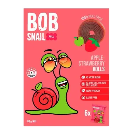 Fruit Roll Snack Apple Strawberry