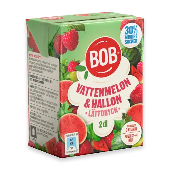 Vattenmelon Hallon Lättdryck