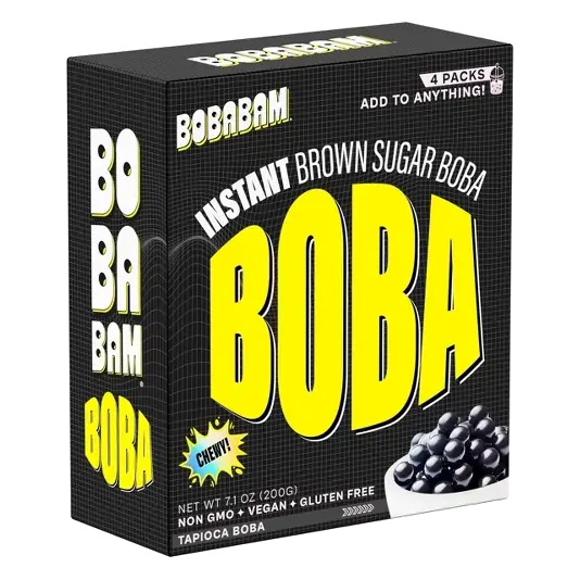 Bobabam Brown Sugar Boba Balls, 4ct: Non-Caffeinated