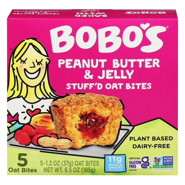 Gluten & Dairy Free Peanut Butter & Jelly Stuff'd Oat Bites 5 ct