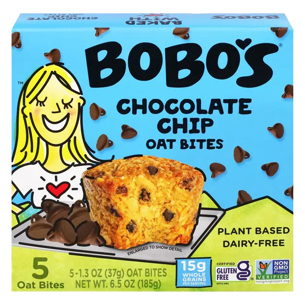 Gluten & Dairy Free Plant-Based Chocolate Chips Oat Bites - 5 ct