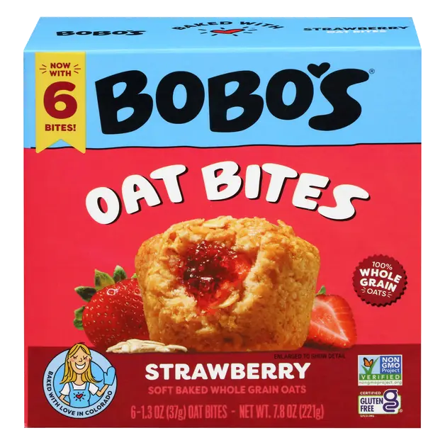 Gluten Free Strawberry Oat Bites - 6 ct