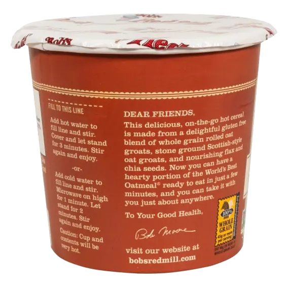 Brown Sugar and Maple with Flax & Chia Gluten Free Oatmeal