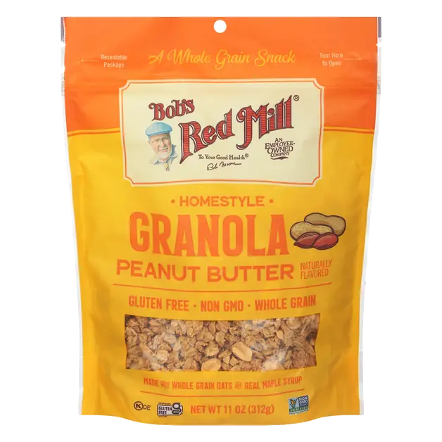 Gluten Free Homestyle Peanut Butter Whole Grain Granola