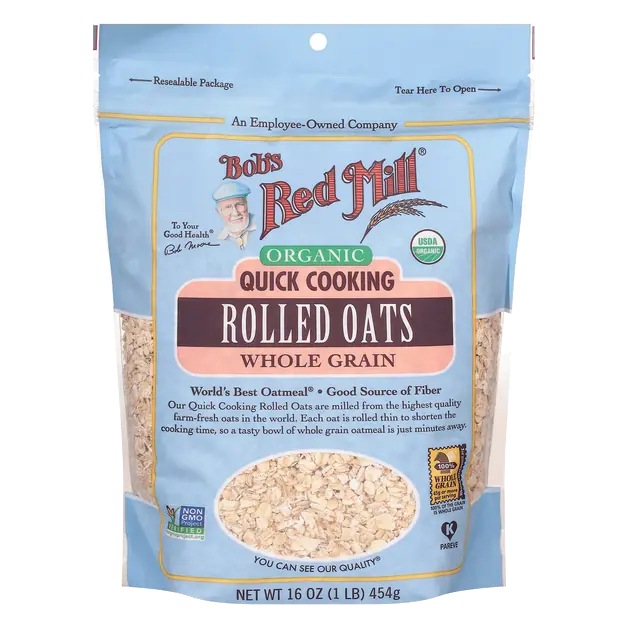 Organic Whole Grain Quick Cooking Rolled Oats