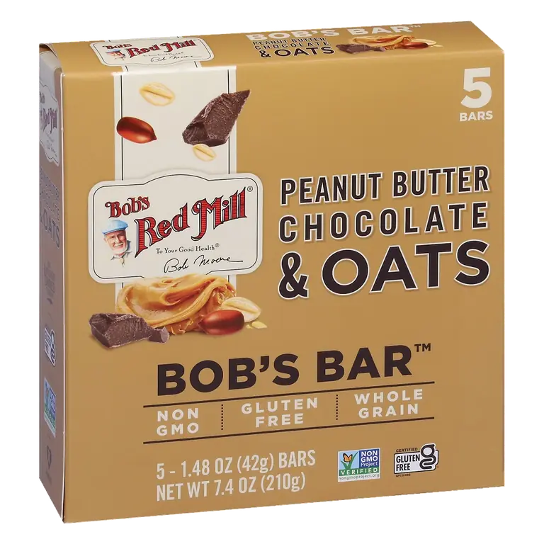 Peanut Butter, Chocolate & Oats Bob's Bars