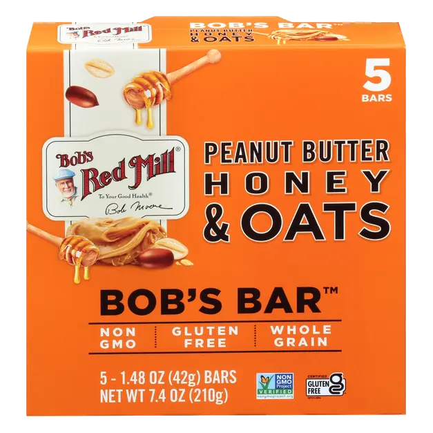 Peanut Butter Honey & Oats Bob's Bars - 5 ct