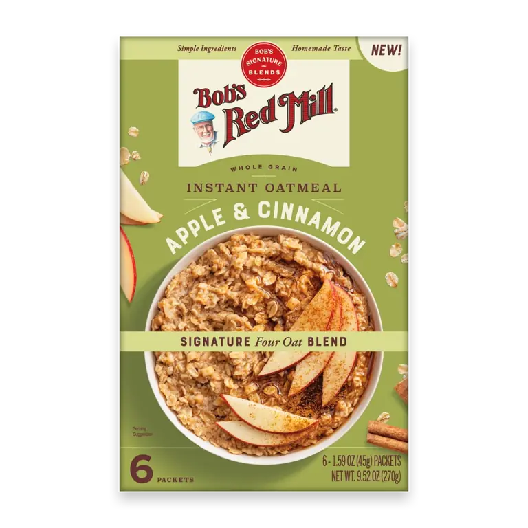 Whole Grain Apple & Cinnamon Instant Oatmeal Packets