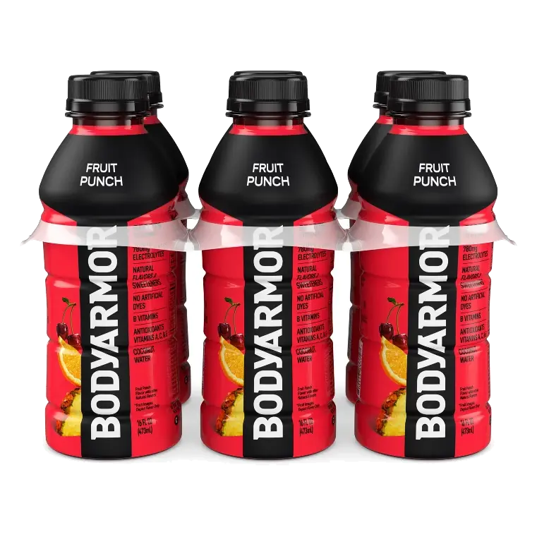 BODYARMOR Fruit Punch Sports Drink, 6pk/16 fl oz: Non-Caffeinated