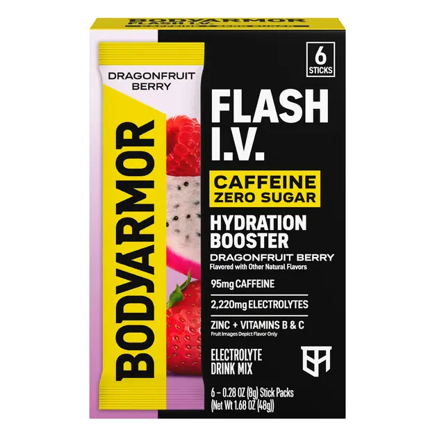 Zero Sugar Dragonfruit Berry Electrolyte Drink Mix - 6 ct
