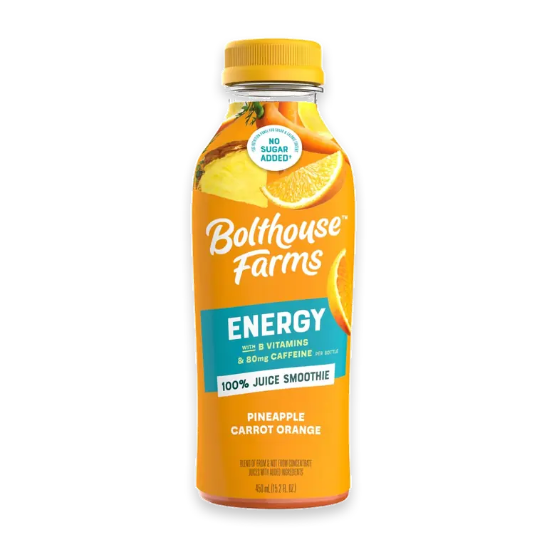 Energy Pineapple Carrot Orange 100% Juice Smoothie