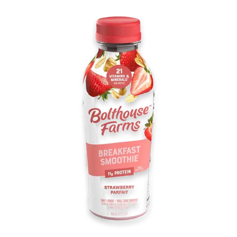 Strawberry Parfait Breakfast Smoothie