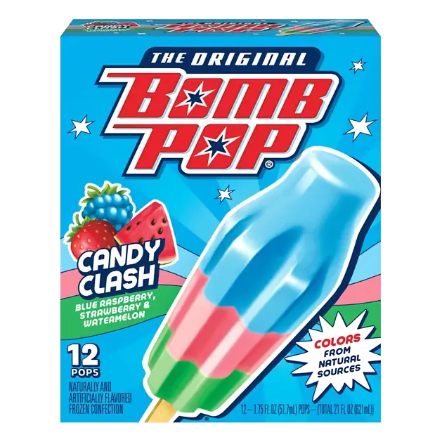 Candy Clash Blue Raspberry, Strawberry & Watermelon Pops
