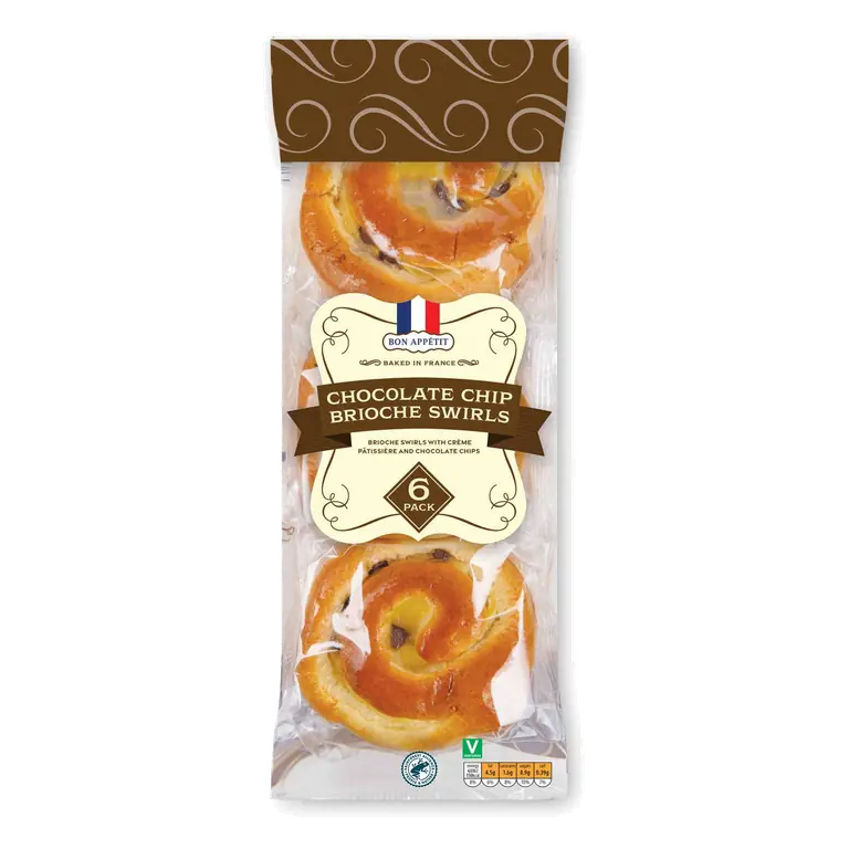 Chocolate Chip Brioche Swirls