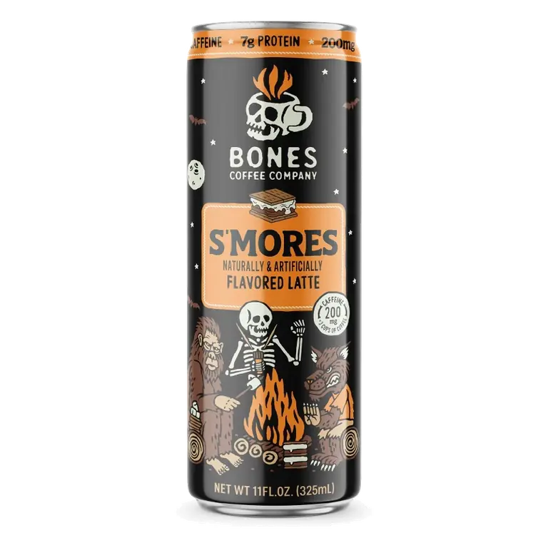 Bones Coffee Company S'mores Flavored Latte, 11 fl oz