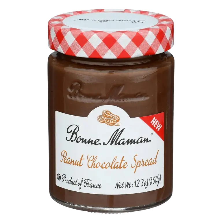 Bonne Maman Peanut Chocolate Spread, 12.3oz: Creamy Texture
