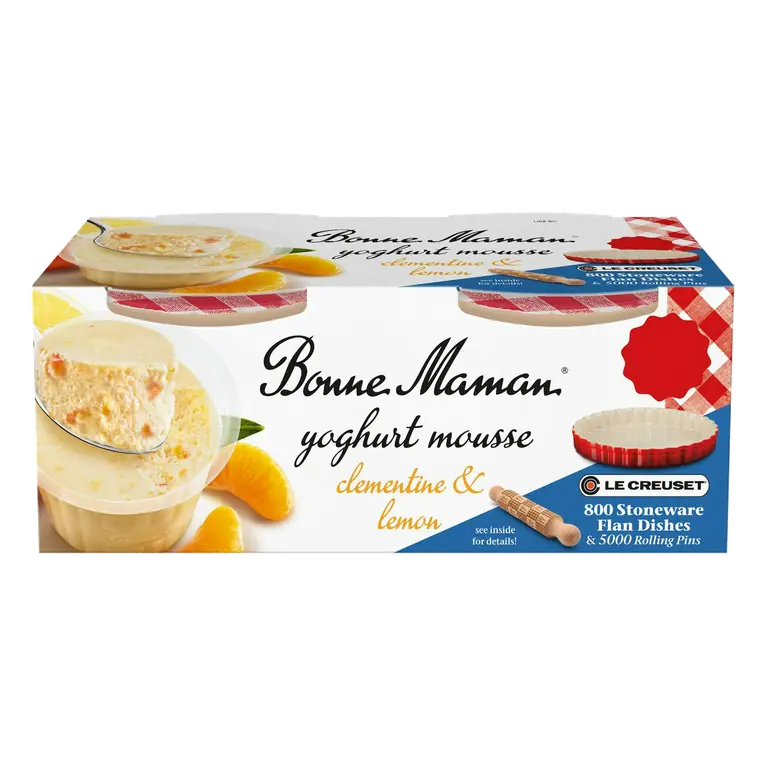 Clementine & Lemon Mousse Dessert 2x70g