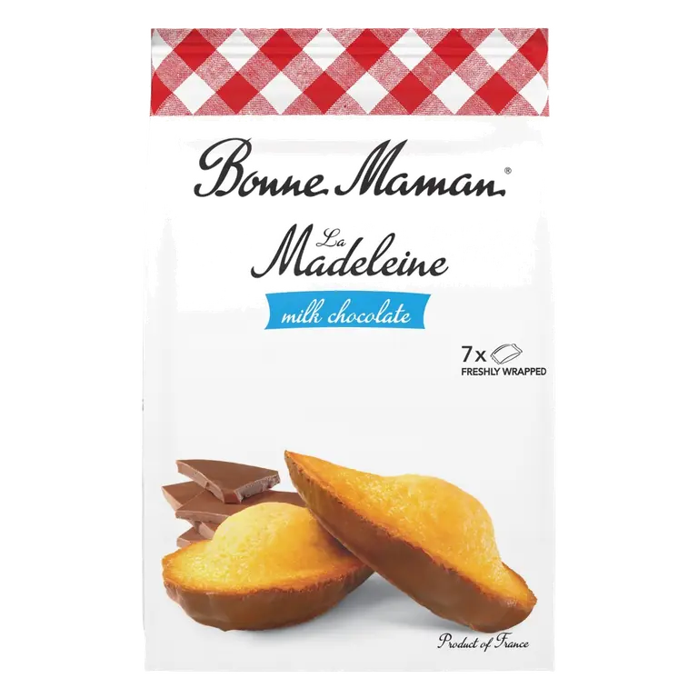Madeleine With Milk Chocolate Freshly Wrapped Cakes