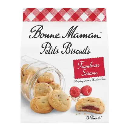Raspberry Sesame Cookie