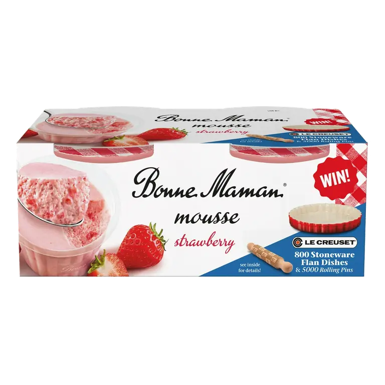 Strawberry Mousse Dessert 2x70g