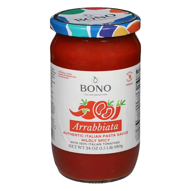 No Sugar Added Mildy Spicy Arrabbiata Pasta Sauce