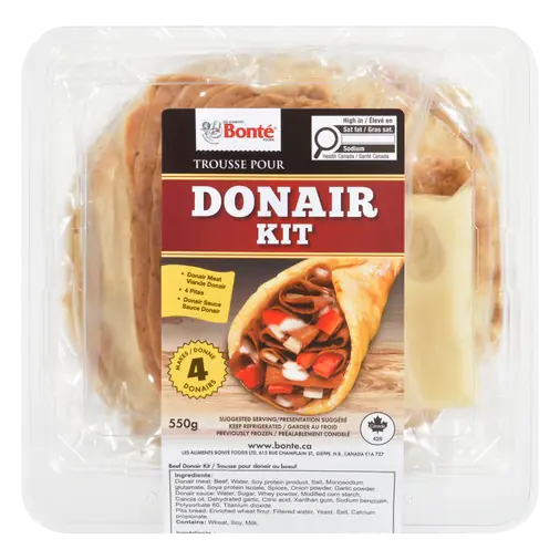 Bonte Foods Donair Deli Kit Limited 550 g