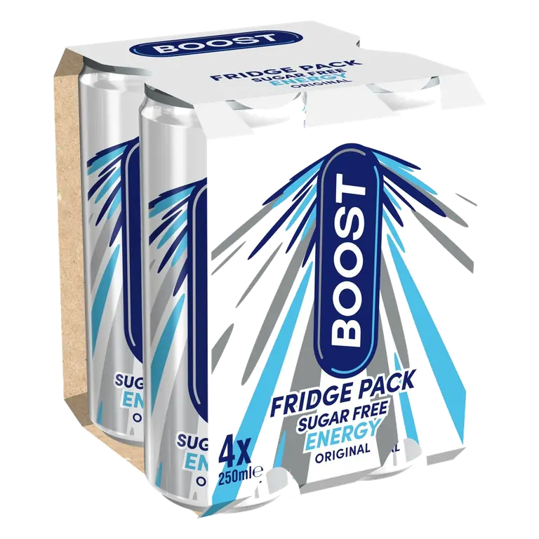 Fridge Pack Sugar Free Energy Original 4 x 250ml