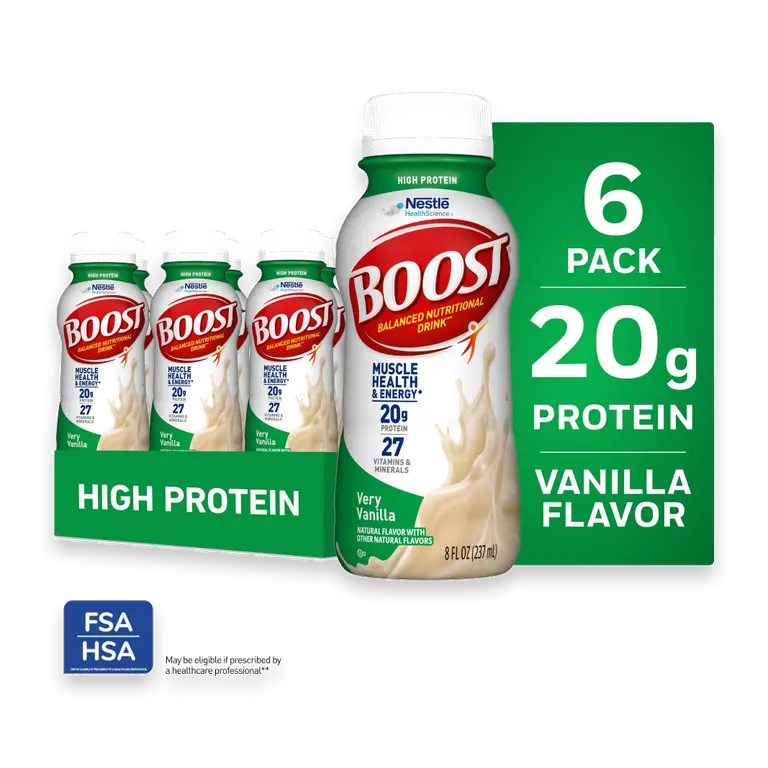 HIGH PROTEIN Balanced Nutritional Drink Vanilla Carton 6pk