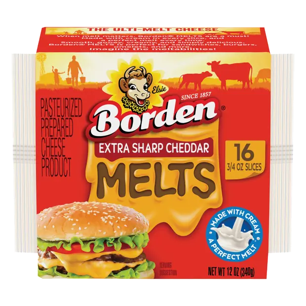 MELTS Extra Sharp Cheddar Cheese Slices - 16 ct