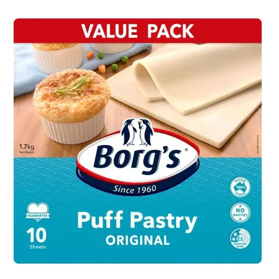 Frozen Original Puff Pastry 10 Sheets